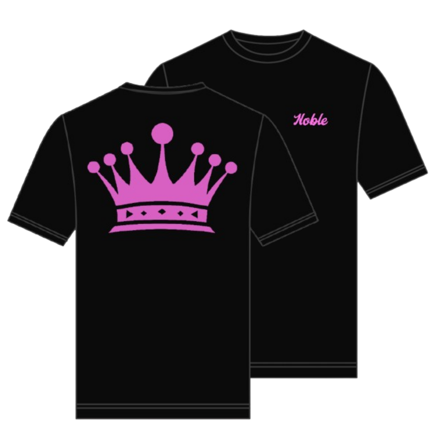 Crown Tee Pink/Black