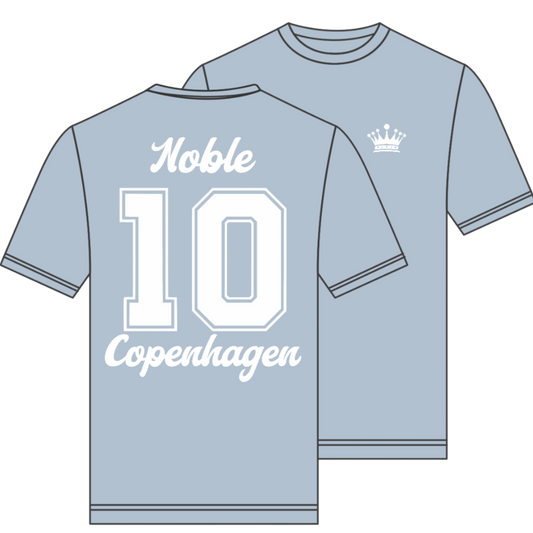 Jersey' Tee Light Blue/White