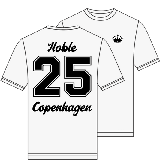 Jersey' Tee White/Black Nr.25