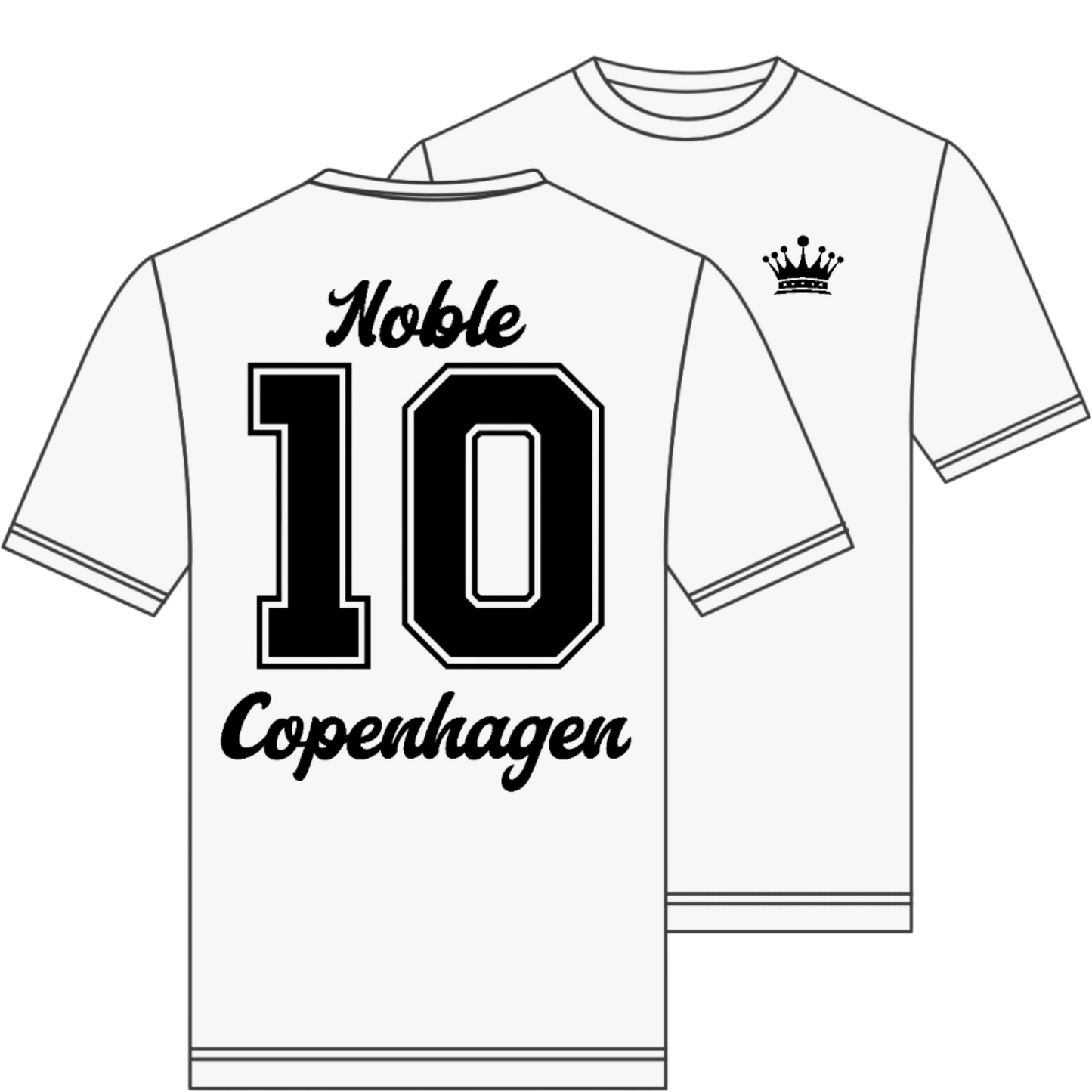 Jersey'Tee White/Black Nr.10