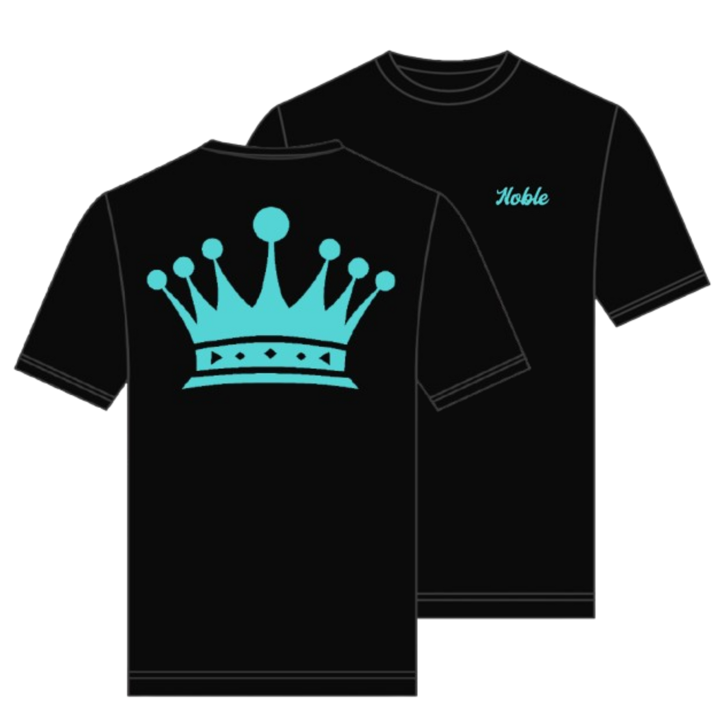 Crown Tee Light Blue/Black